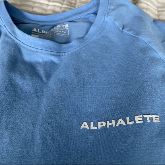 Alphalete | Men's Performance Fit Blue T-shirt sz M - Picture 4 of 15
